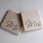 Mr & Mrs Stone Coasters